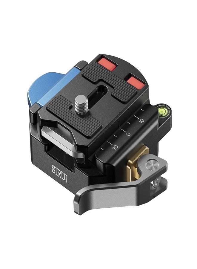 SIRUI 55mm Quick Release Plate and Clamp Base Kit, Camera Mount Adapter with 1/4" and 3/8" Thread, Quick-Release Attach Mount Plate for Tripod Monopod DSLR Stabilizer, QC-55 - Image 1